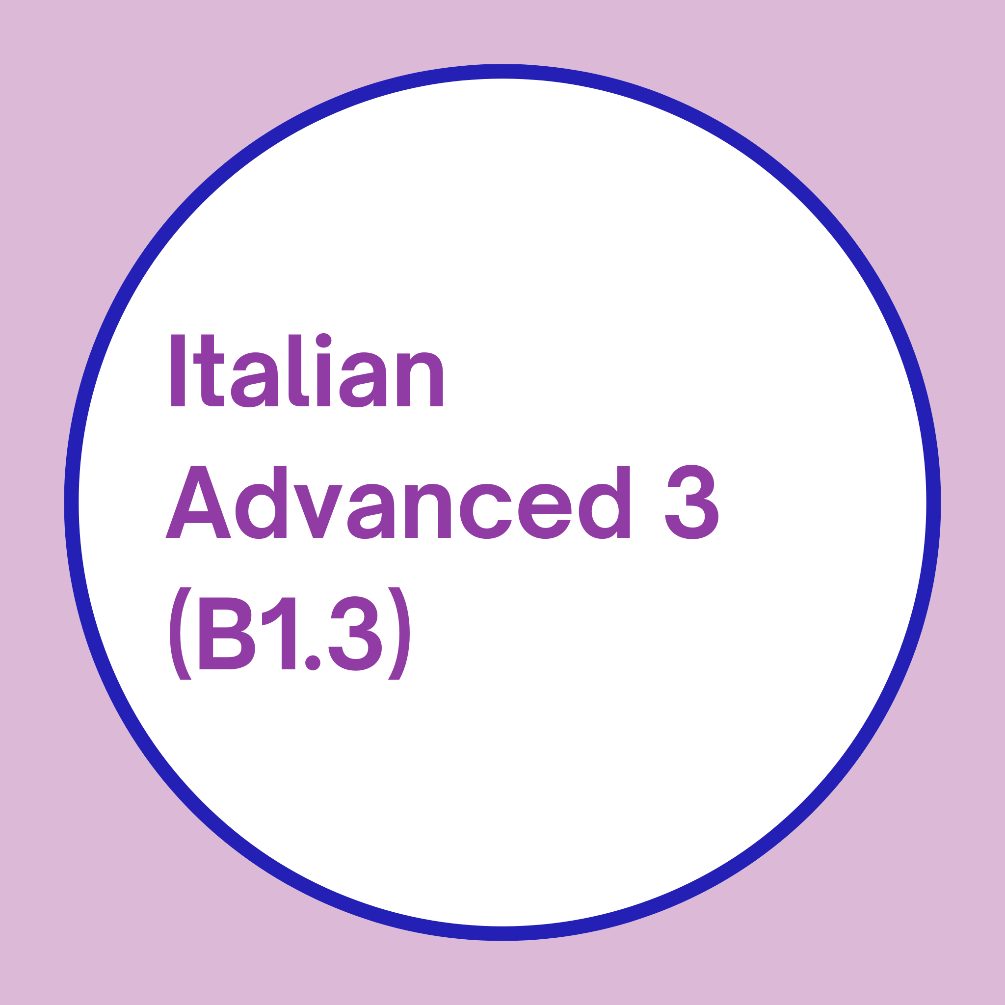 Advanced Italian Course Melbourne - Italian B1 ILB