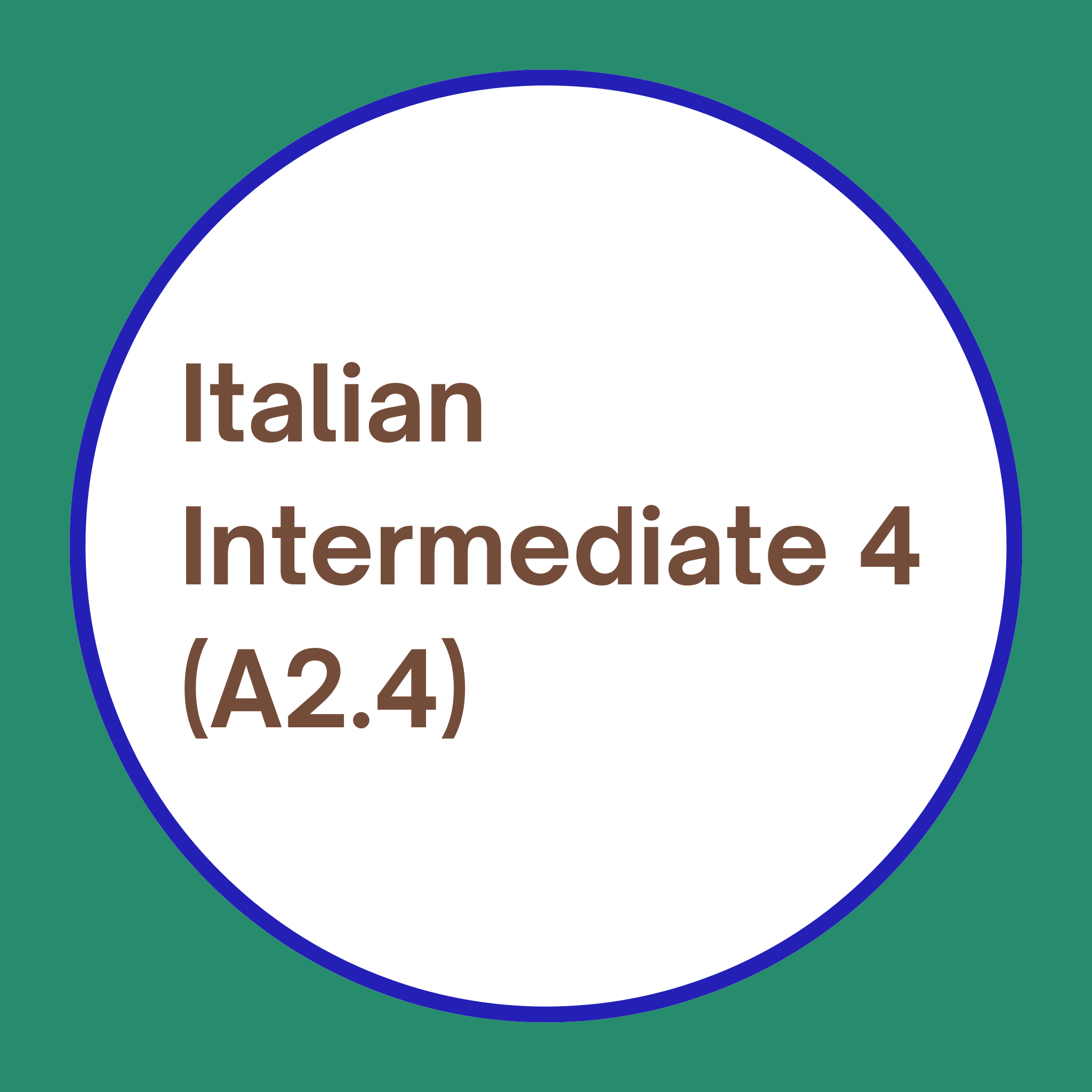 Italian Intermediate level 4 course - ILB Melbourne