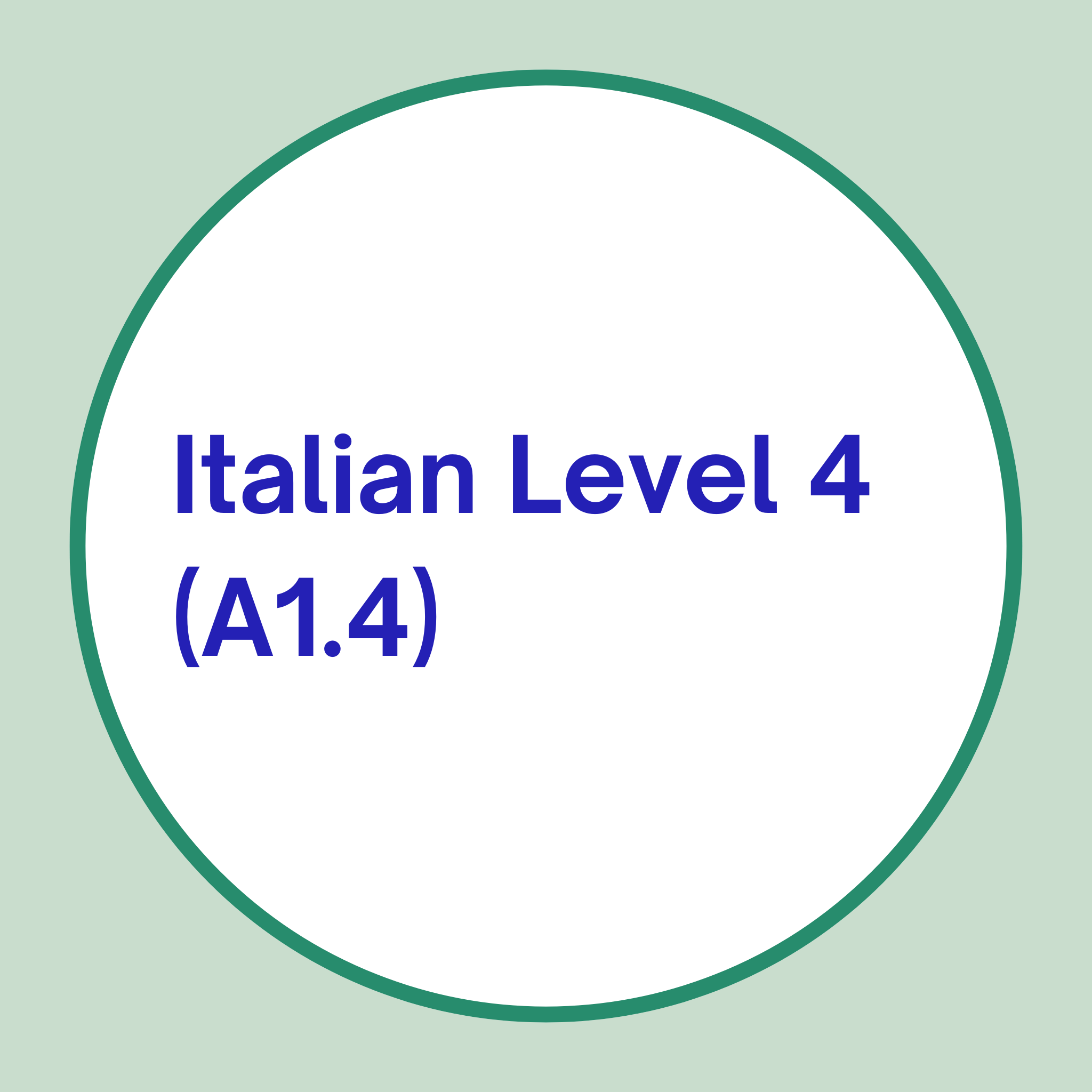 Italian Level 4 Language Course - A1 italian at inLanguage Boutique