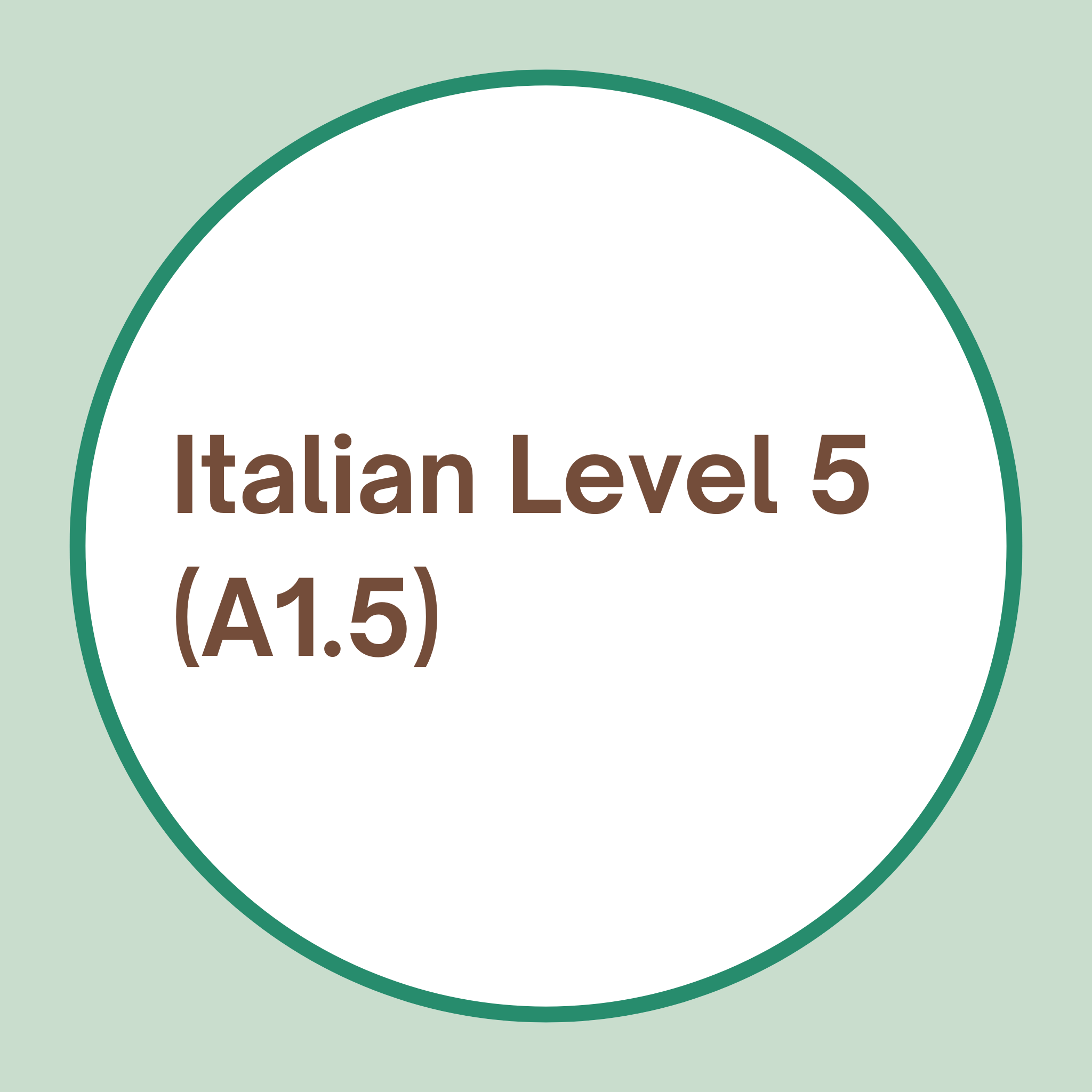 Italian Level 5 Beginner Language Course melbourne A1 italian course